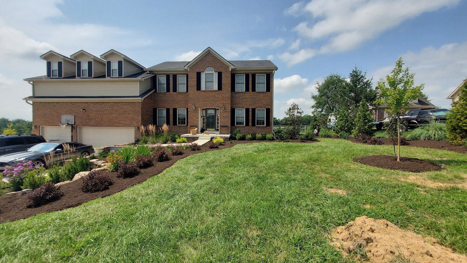 Native plantings and ornamental grasses